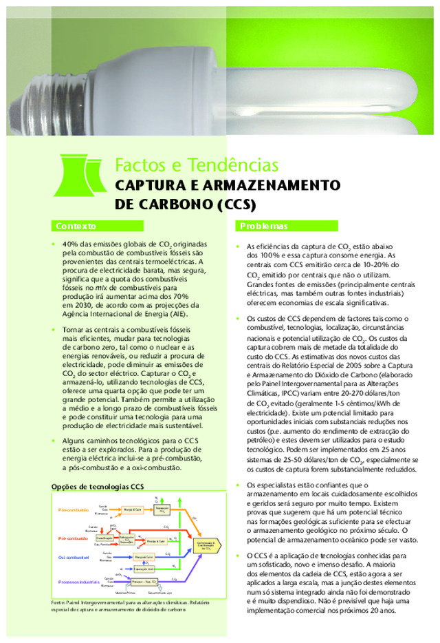 Captura e armazenamento de carbono