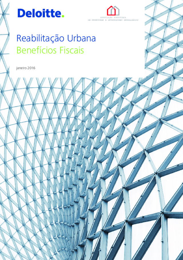 Deloitte: Guia dos benefícios fiscais a reabilitação urbana