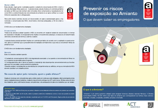 Prevenir os riscos de exposição ao Amianto — O que devem saber os empregadores