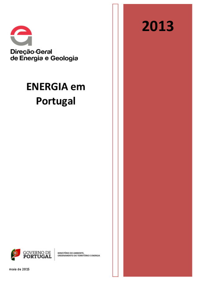 Energia em Portugal — Relatório da Direcção-Geral de Energia e Geologia