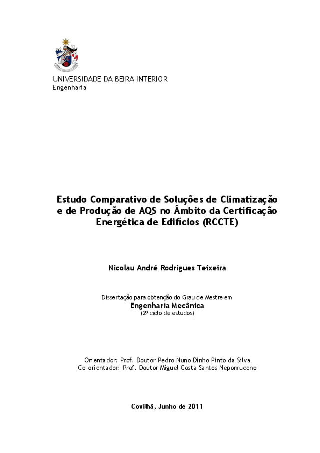 Certificação Energética: Soluções de Climatização e de Produção de Água Quente