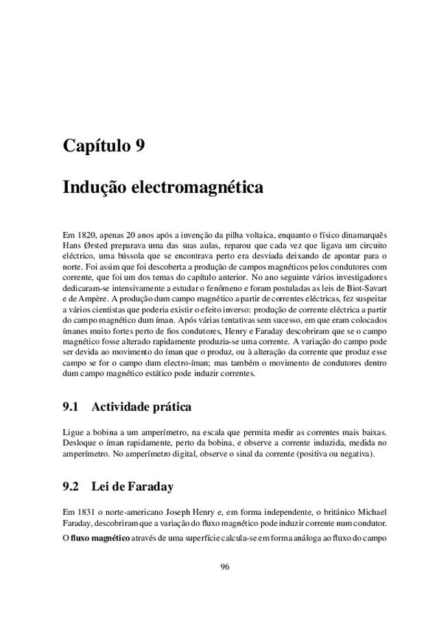 Capítulo 9 — Indução electromagnética