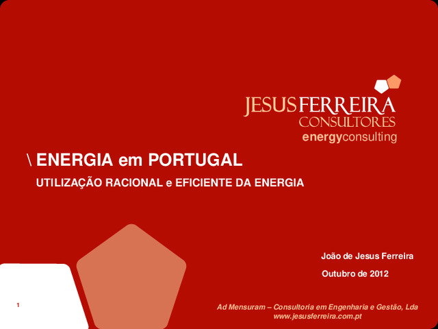 Apresentação do webinar sobre Eficiência Energética