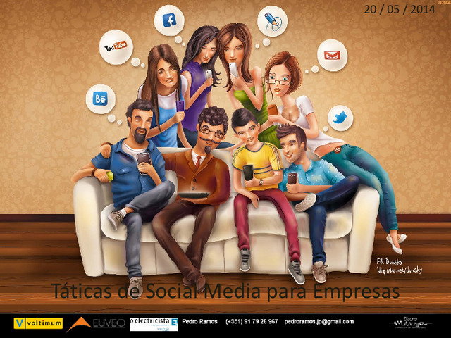 Apresentação do webinar Tácticas de social media para empresas