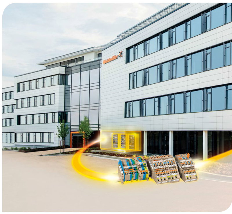 Réguas de bornes Weidmüller: Klippon® Connect AITB para instalação em edifícios