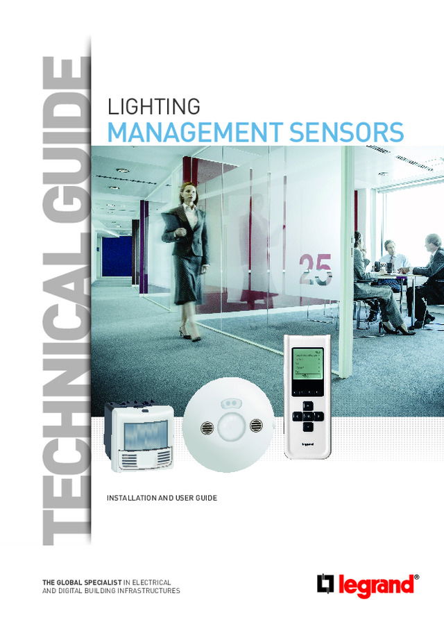 Lighting management sensors - Guia de instalação