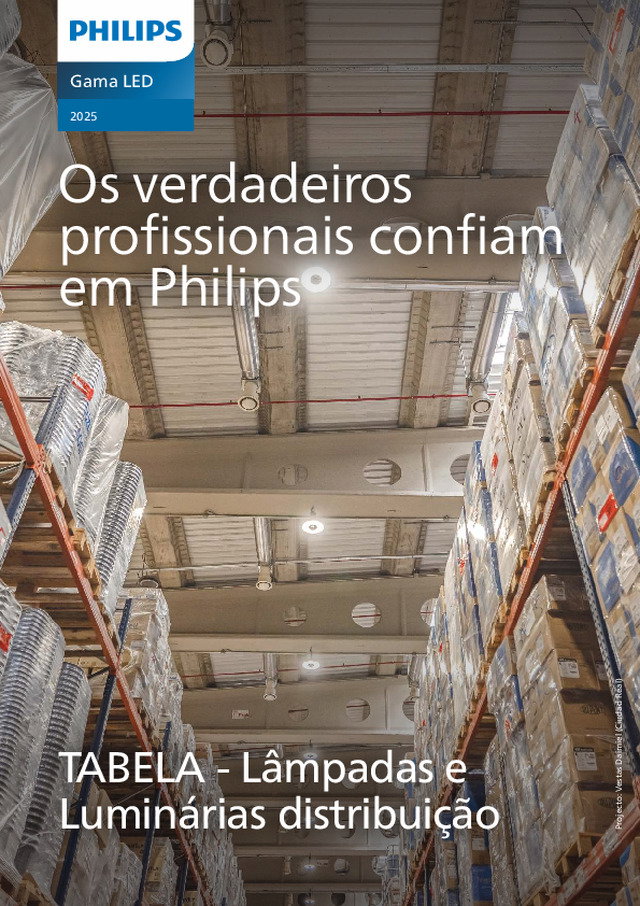Tarifa de distribuição de lâmpadas e luminárias 2025