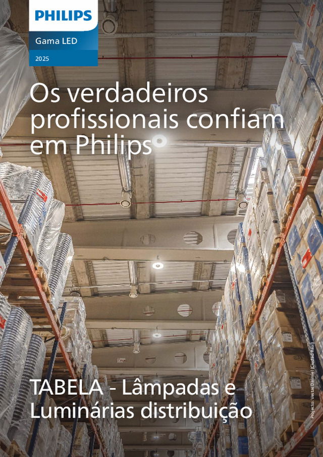 Tarifa de distribuição de lâmpadas e luminárias 2025
