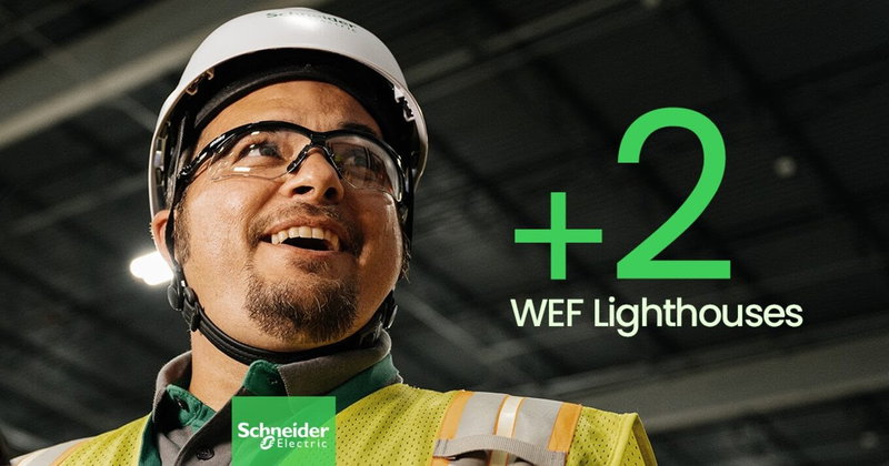 Schneider Electric reconhecida pelo Fórum Económico Mundial com novas designações de Farol Global para as fábricas de El Paso e Pequim