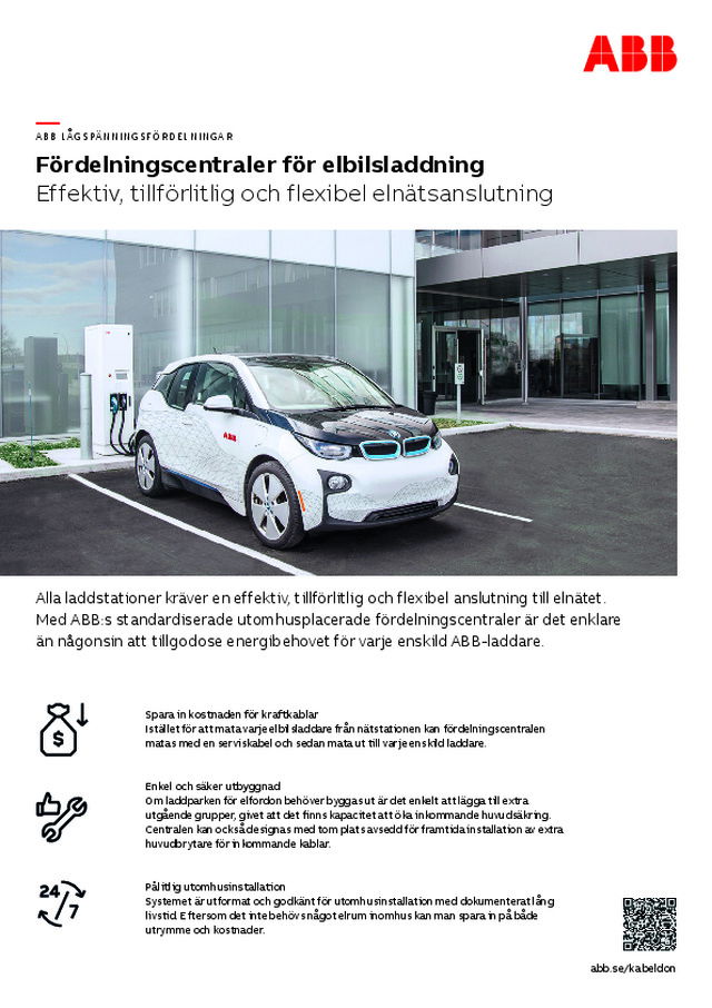 Fördelningscentraler för elbilsladdning