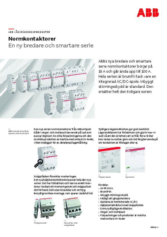 Normkontaktorer