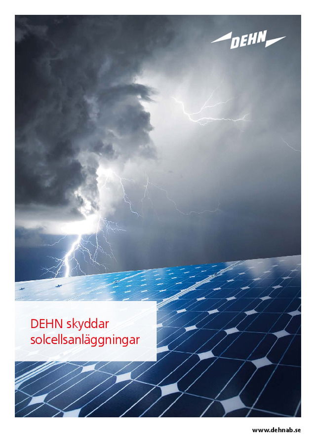 DEHN skyddar solcellsanläggningar