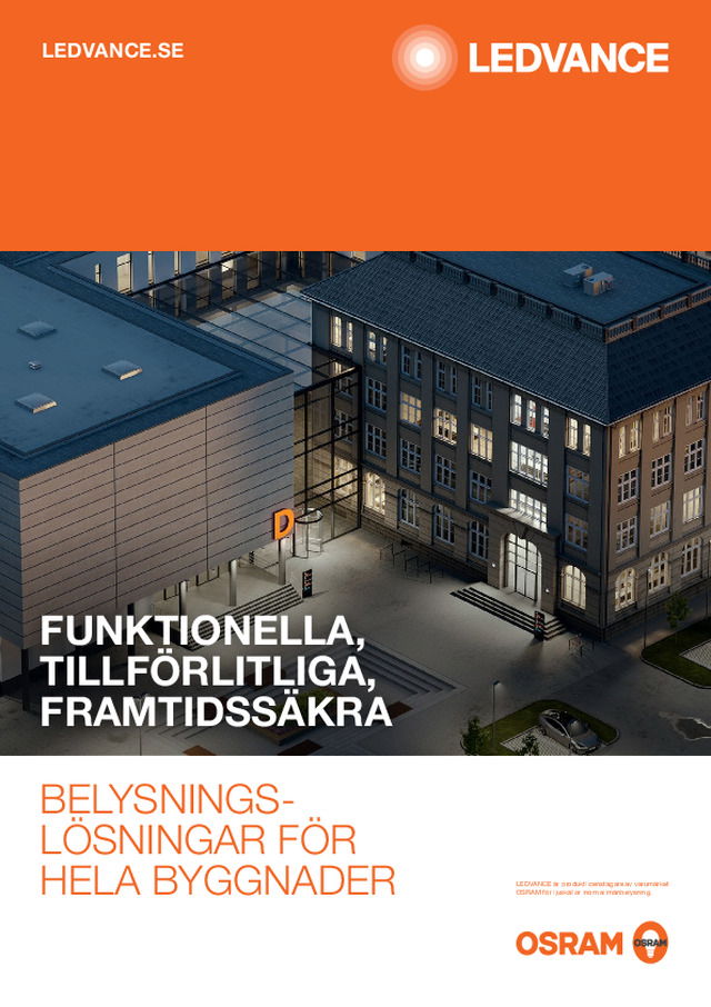 BELYSNINGSLÖSNINGAR FÖR  HELA BYGGNADER