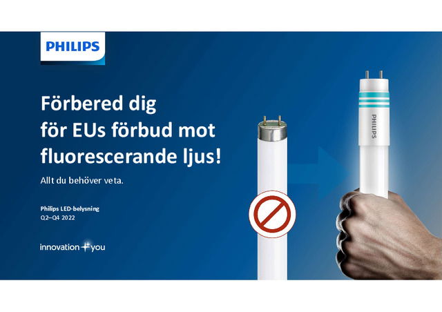 Förbered dig för EU:s förbud mot fluorescerande ljus