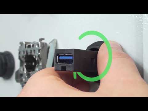 Hur man monterar USB & RJ45 Uttag