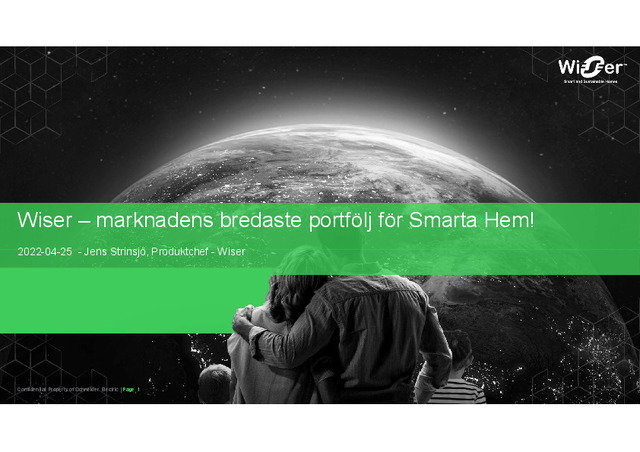 Wiser – marknadens bredaste portfölj för smarta hem