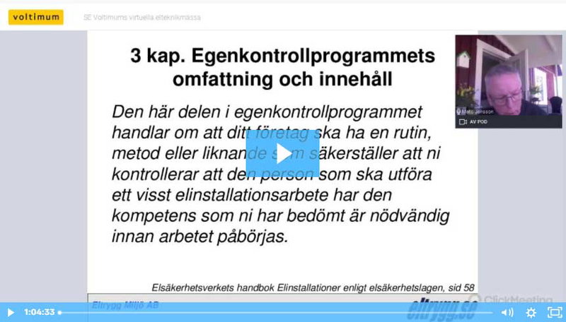 Elinstallatör för regelefterlevnad