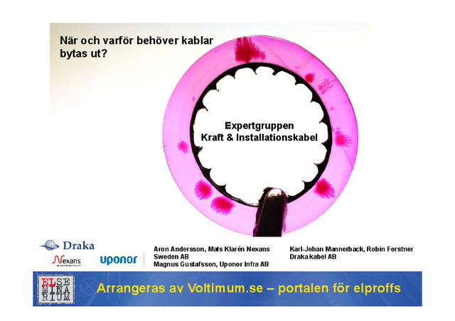 När och varför behöver kablar bytas ut