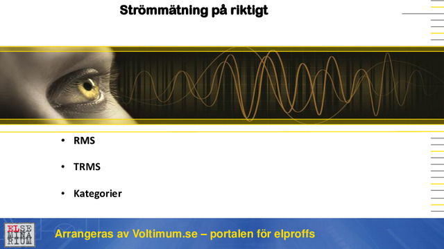 Termografi, strömmätning, kategorier och kalibrering 2