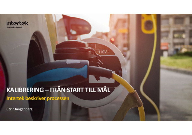 Kalibrering - från start till mål