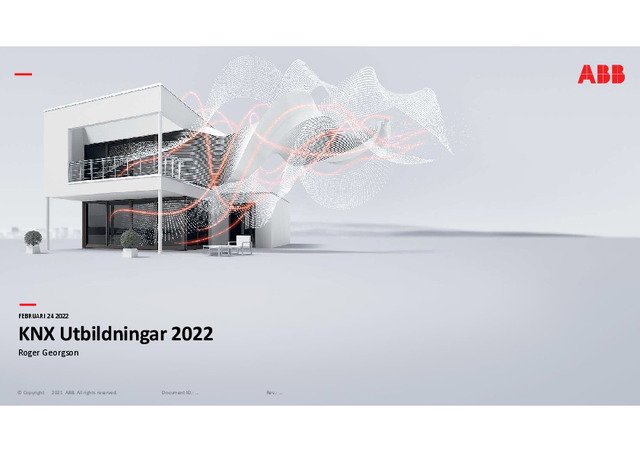 Elseminarium guld 20220315 kl15: KNX utbildningar
