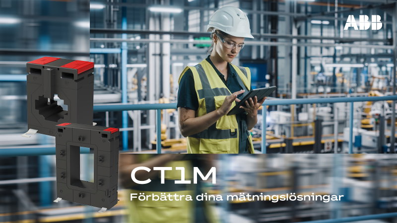 Noggrann och platsbesparande mätning med ABB:s nya strömtransformator