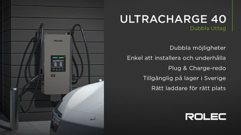 Rolec UltraCharge 40 – DC-snabbladdning nu med dubbla uttag.
