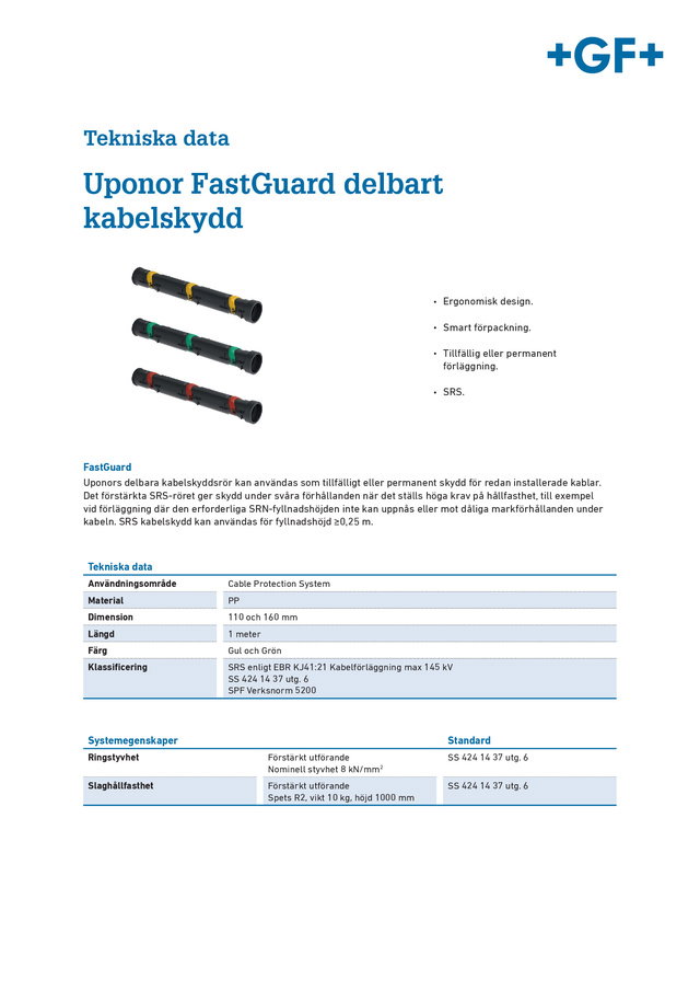Tekniska Data Uponor FastGuard 2025