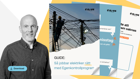 Gratis guide: Så jobbar elektriker rätt med egenkontrollprogram!