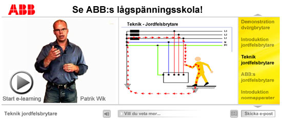 ABB:s lågspänningsskola lär dig mer om jordfelsbrytare och andra lågspänningsprodukter