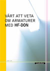 Värt att veta om armaturer med HF-don