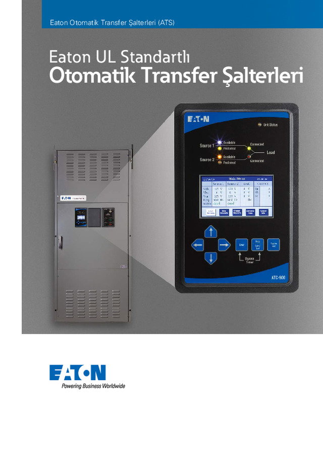 Eaton Otomatik Transfer Salterleri (ATS)