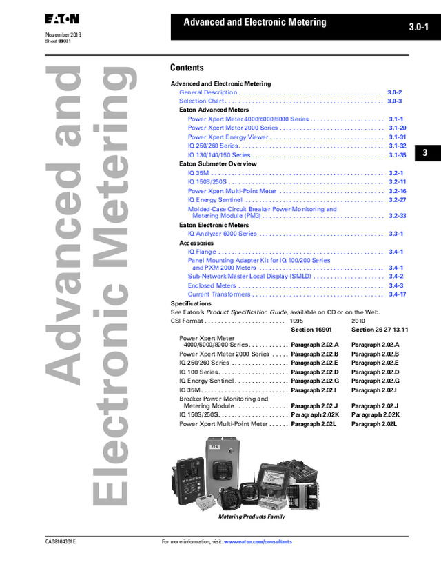 Advanced and Electronic Metering