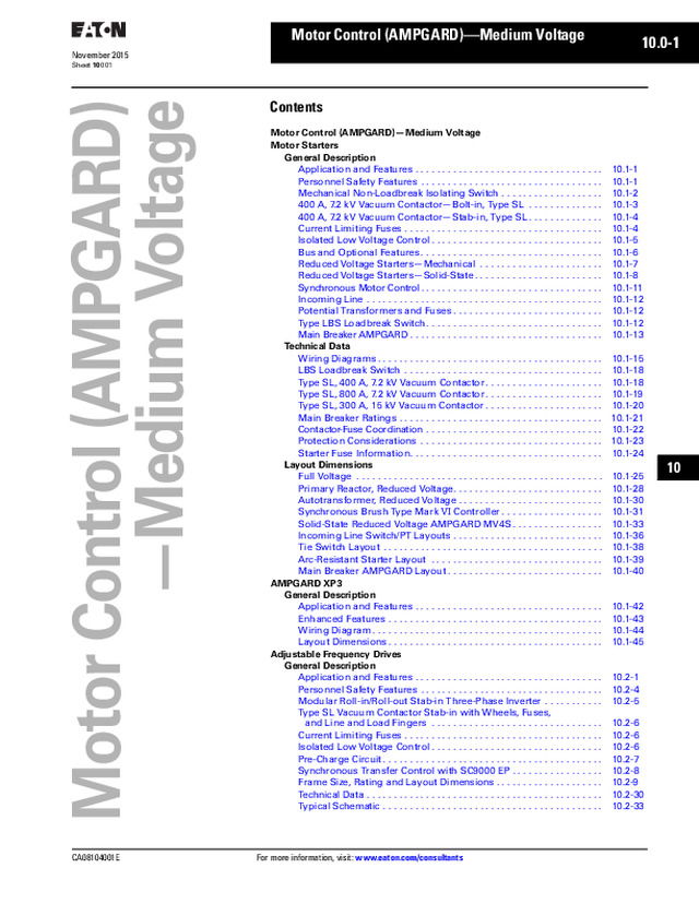 Motor Control (AMPGARD)—Medium Voltage