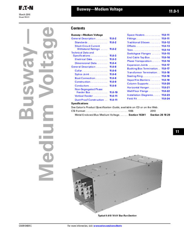 Busway—Medium Voltage