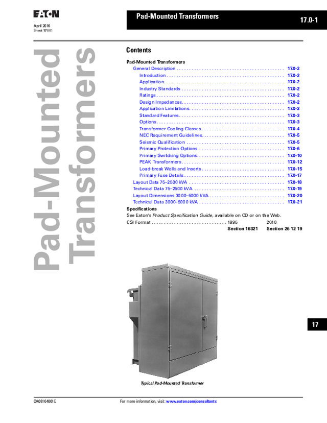 Pad-Mounted Transformers