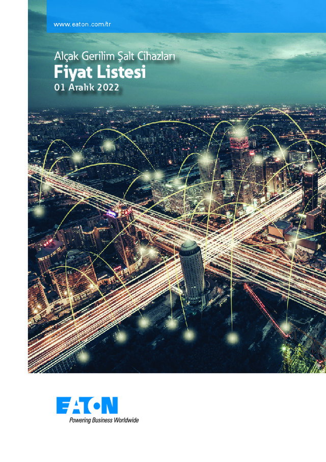 Alçak Gerilim Şalt Cihazları Fiyat Listesi