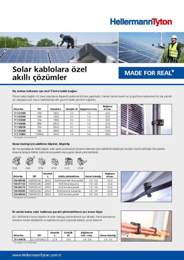Solar Kablolara Özel Akıllı Çözümler