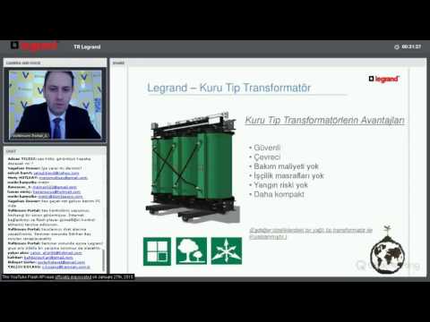 Legrand kuru tip transformatör çözümleri - Seminerin tamamı