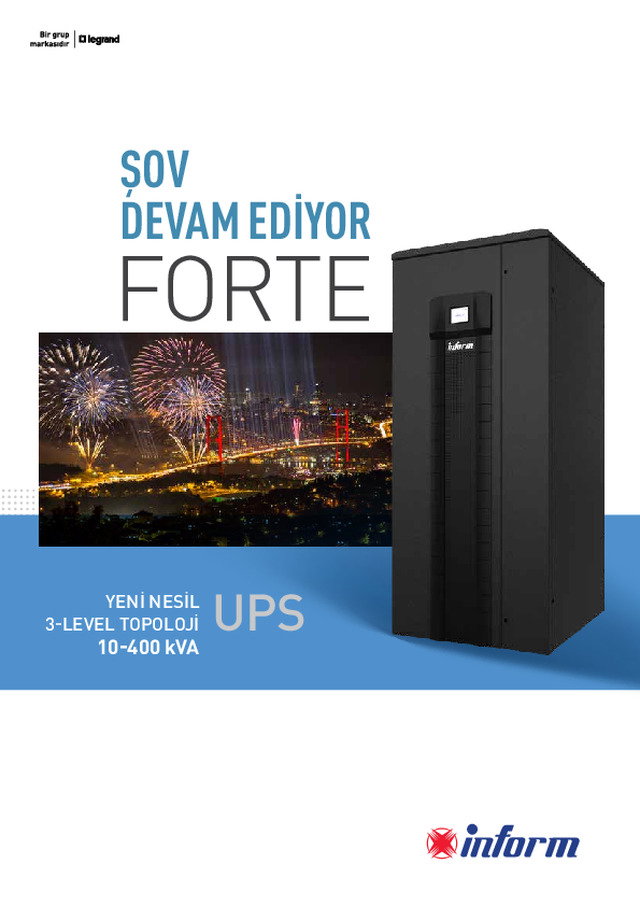 YENİ NESİL 3-LEVEL TOPOLOJİ 10-400 kVA UPS