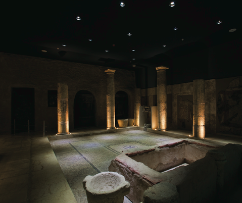 Zeugma Müzesinde LED aydınlatması