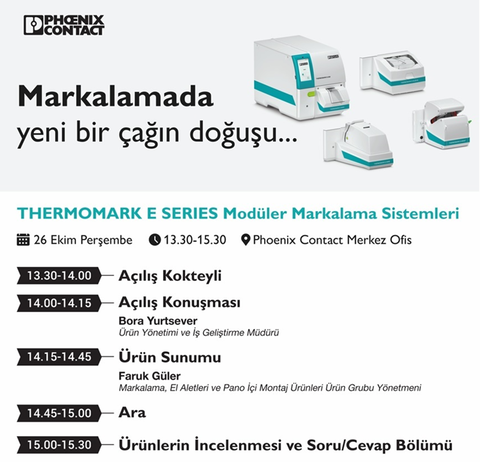 Thermomark E Serisi Markalama Cihazı Lansmanına Davetlisiniz!