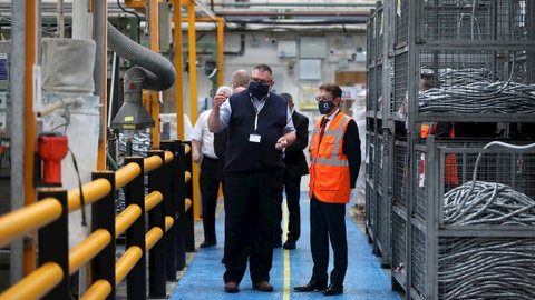 ABB welcomes Andy Street, Mayor of the West Midlands, to their Coleshill manufacturing site