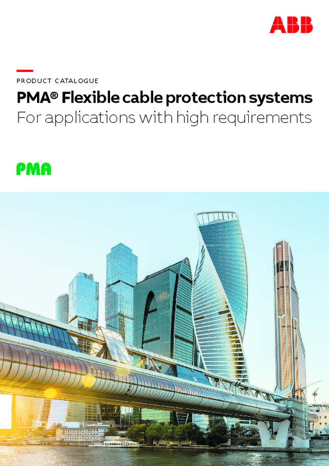 PMA® Flexible cable protection systems - For applications with high requirements