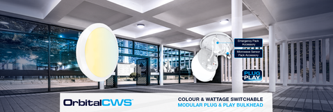 New OrbitalCWS Colour and Wattage Switchable Bulkhead