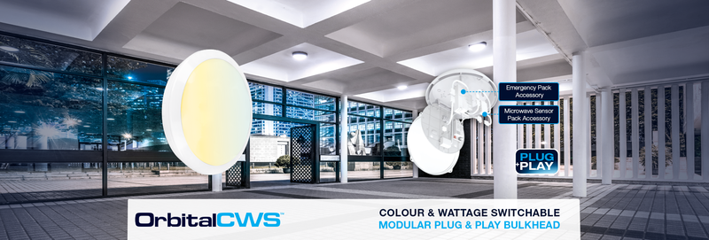 New OrbitalCWS Colour and Wattage Switchable Bulkhead