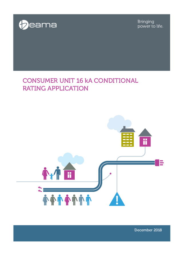 BEAMA Technical Bulletin - consumer unit 16 KA conditional rating