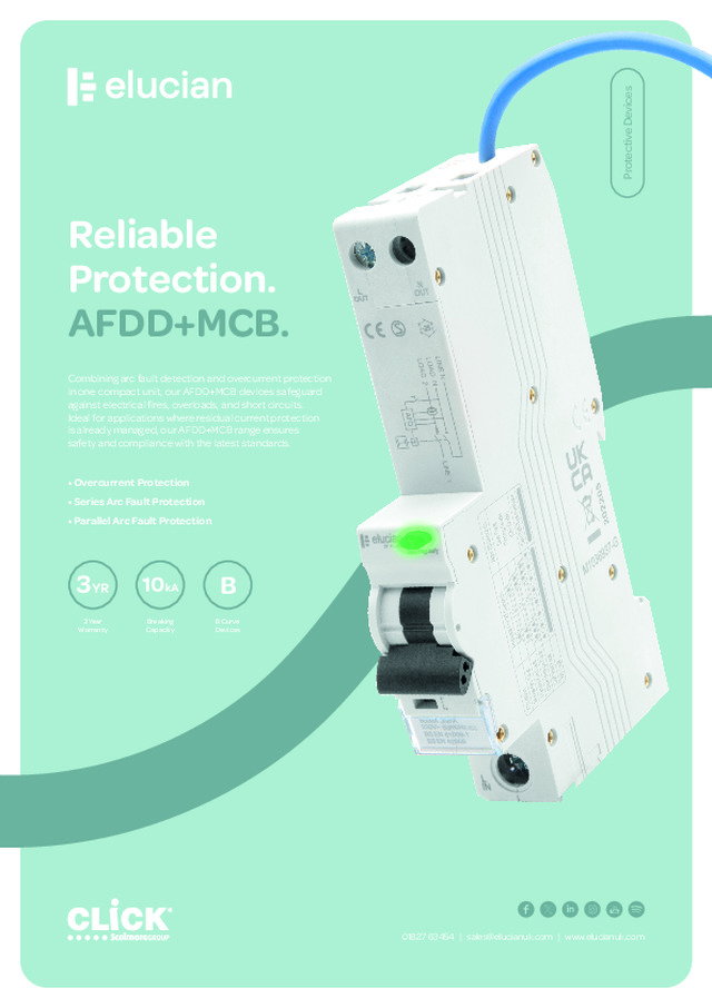 Reliable Protection. Elucian AFDD+MCB