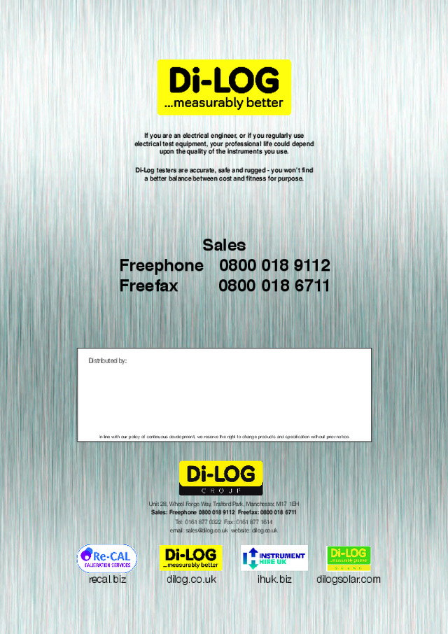 Di-Log Catalogue 2019