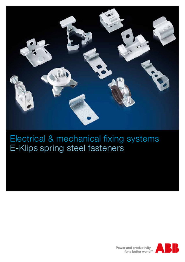 Electrical & mechanical fixing systems